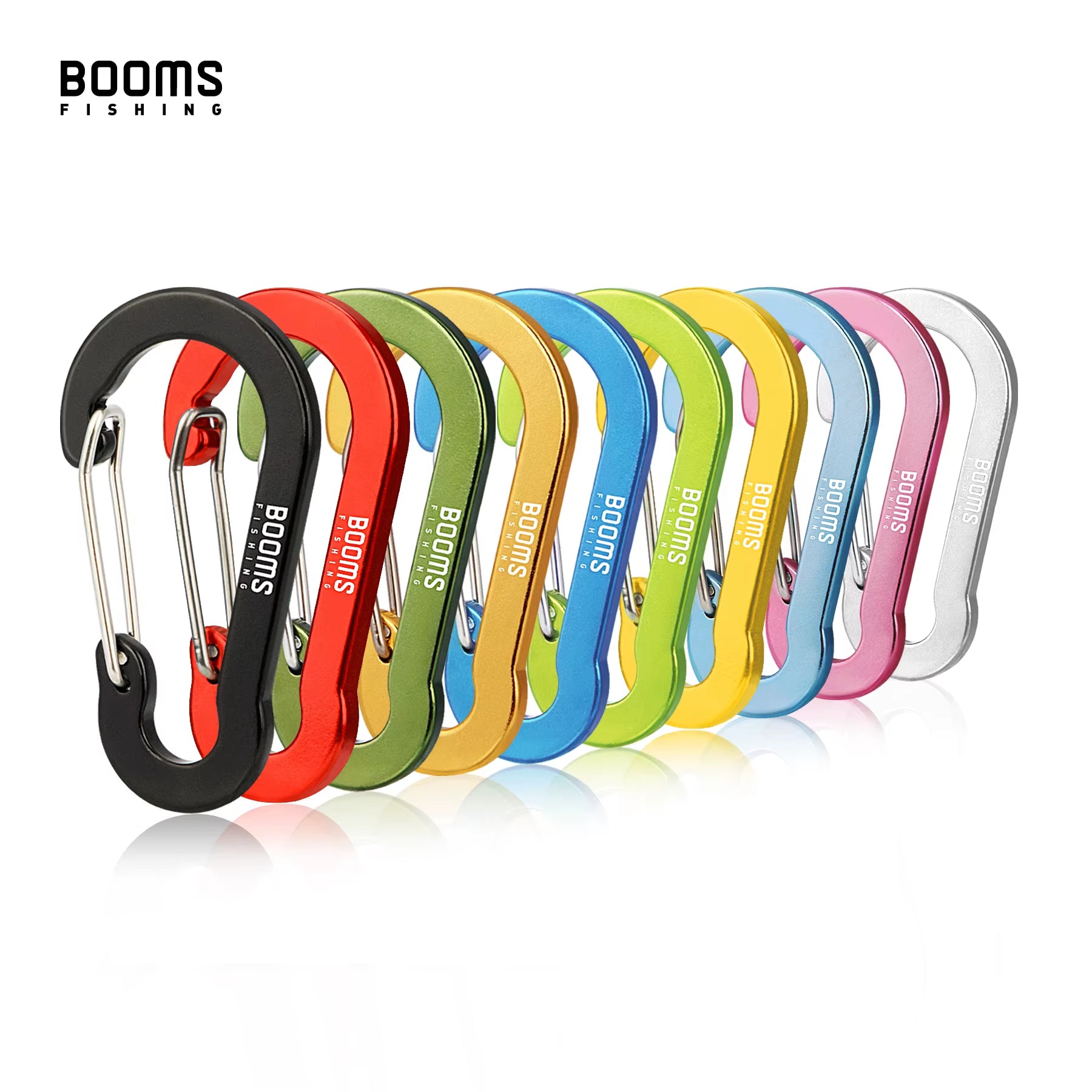 CC1 Steel Small Carabiner Clips Outdoor Camping Multi Tool Fishing Acessories 6Pcs