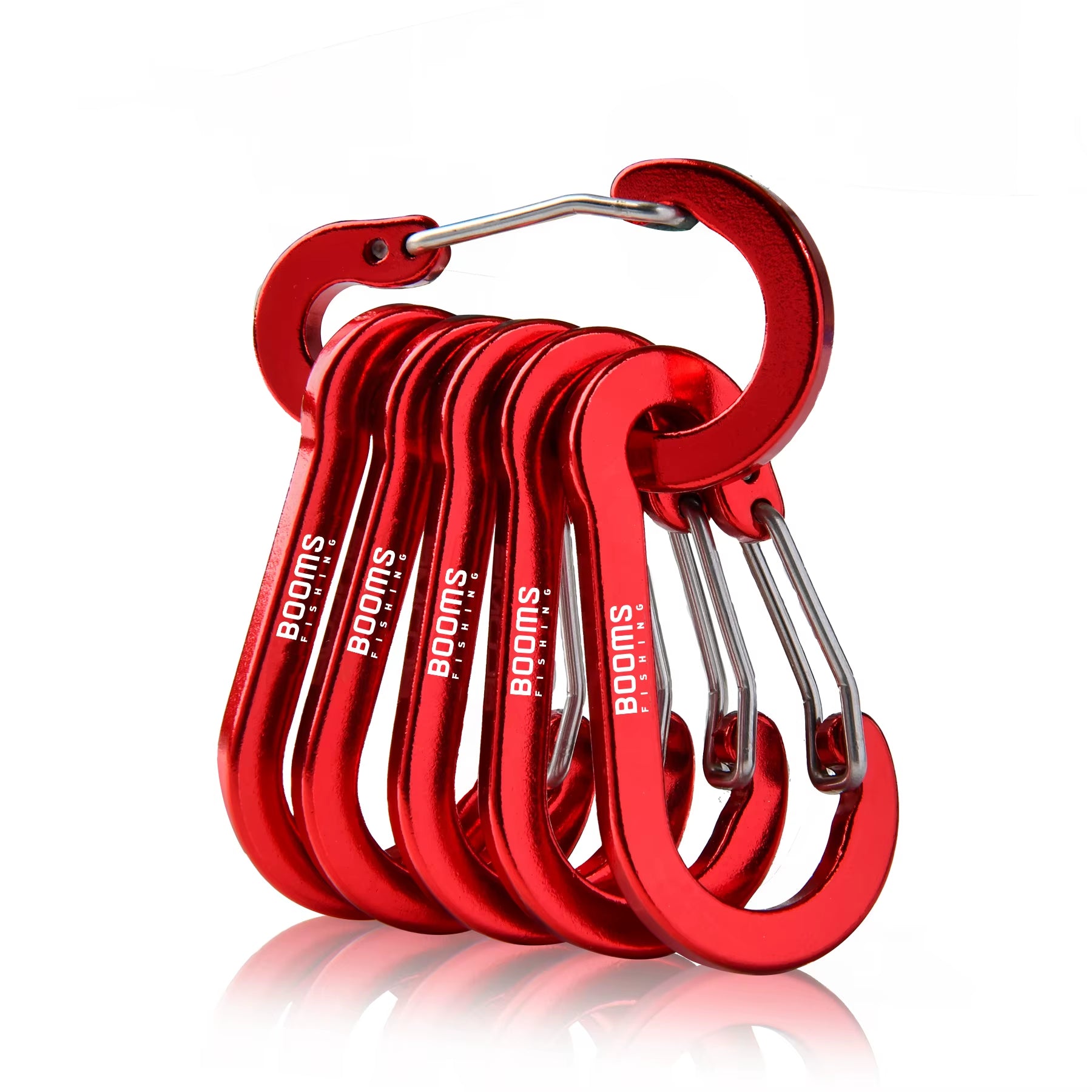 CC1 Steel Small Carabiner Clips Outdoor Camping Multi Tool Fishing Acessories 6Pcs
