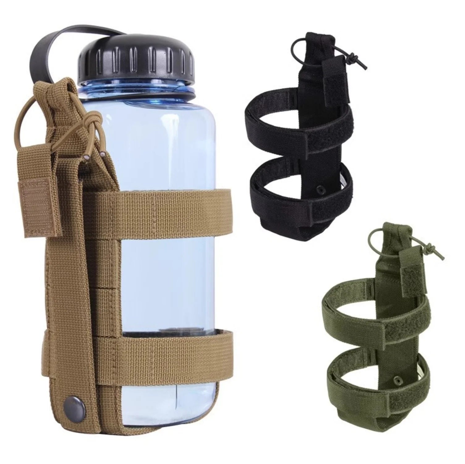 Outdoor Water Bottle Holder for Cycling, Hiking, Camping - Adjustable & Portable Hydration Carrier