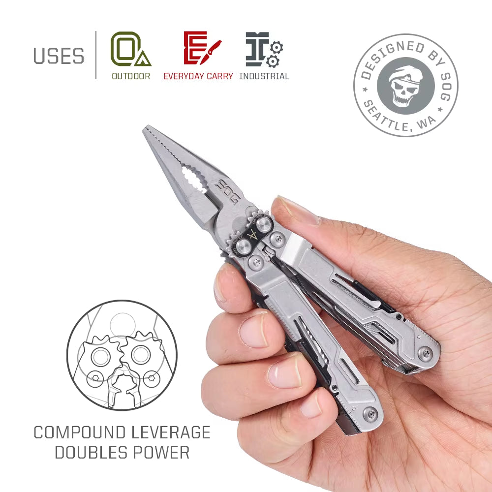 18 in 1 Powerpint Multi-Tool Folding Pliers Mini EDC Hand Tools Scissors Pocket Outdoor Camping Survival Equipments-Pp1001