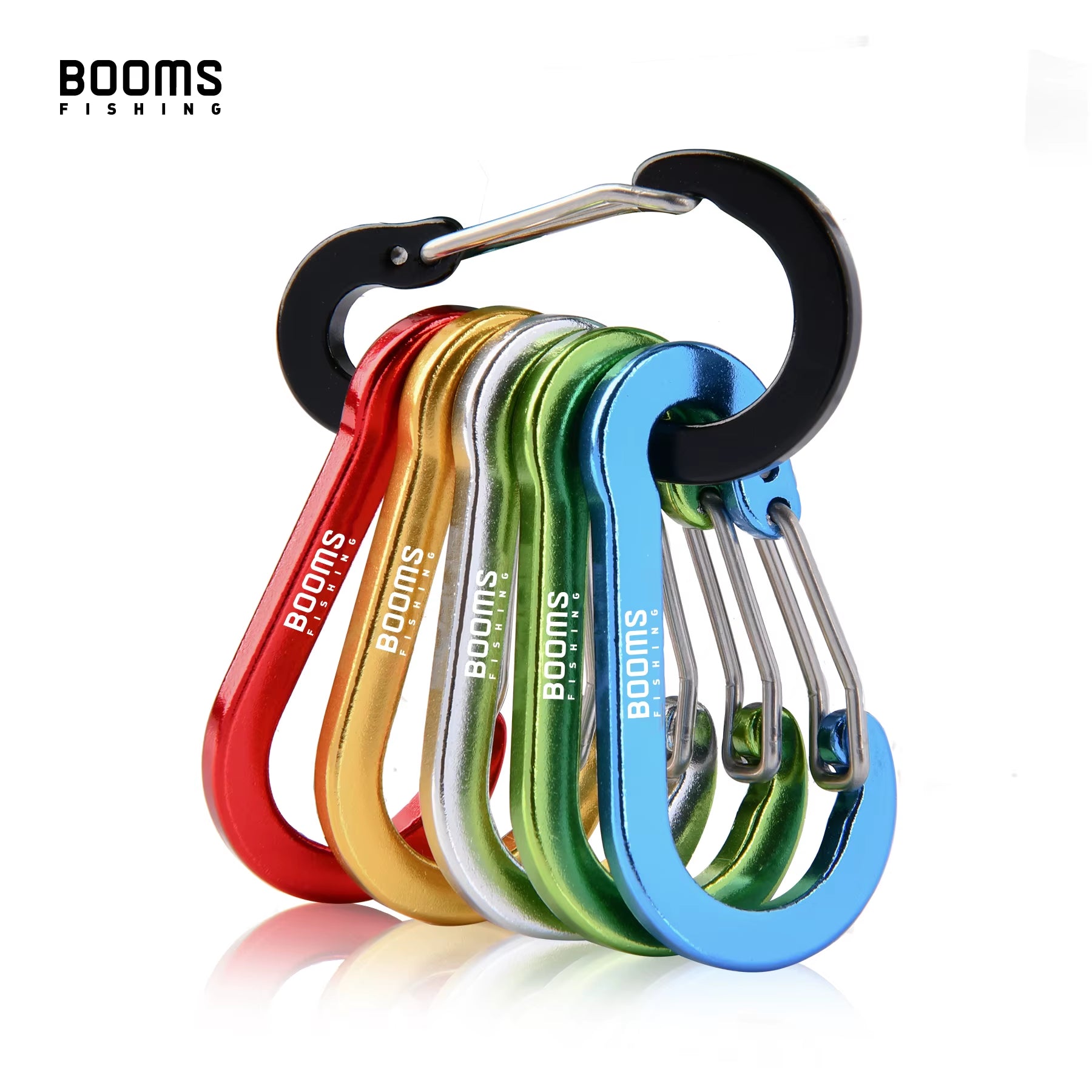CC1 Steel Small Carabiner Clips Outdoor Camping Multi Tool Fishing Acessories 6Pcs