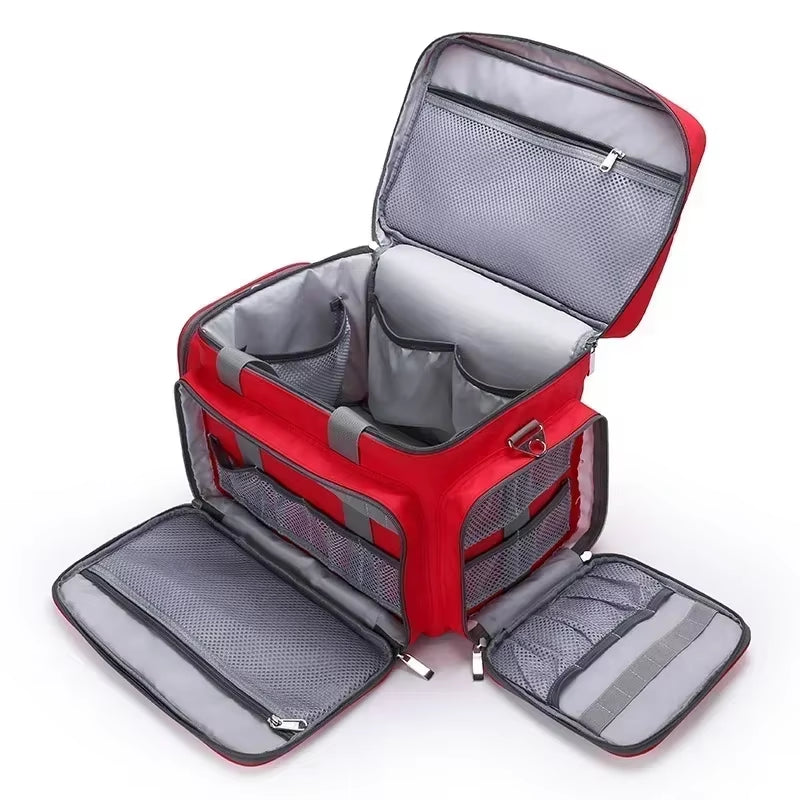 First Aid Medical Bag Outdoor Emergency Rescue Large Capacity Bag Empty Waterproof Reflective Oxford Multi-Pocket Travel Bags