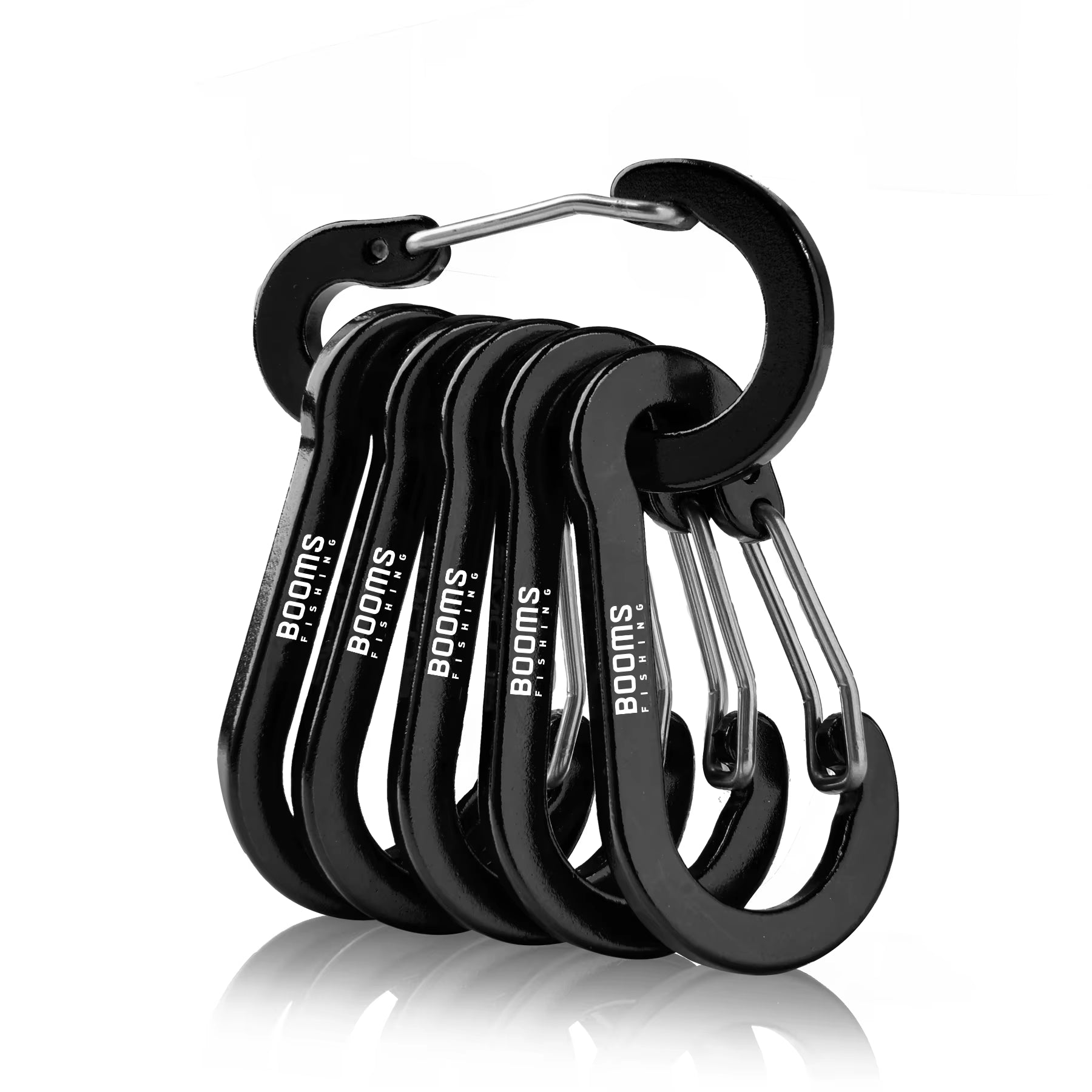 CC1 Steel Small Carabiner Clips Outdoor Camping Multi Tool Fishing Acessories 6Pcs