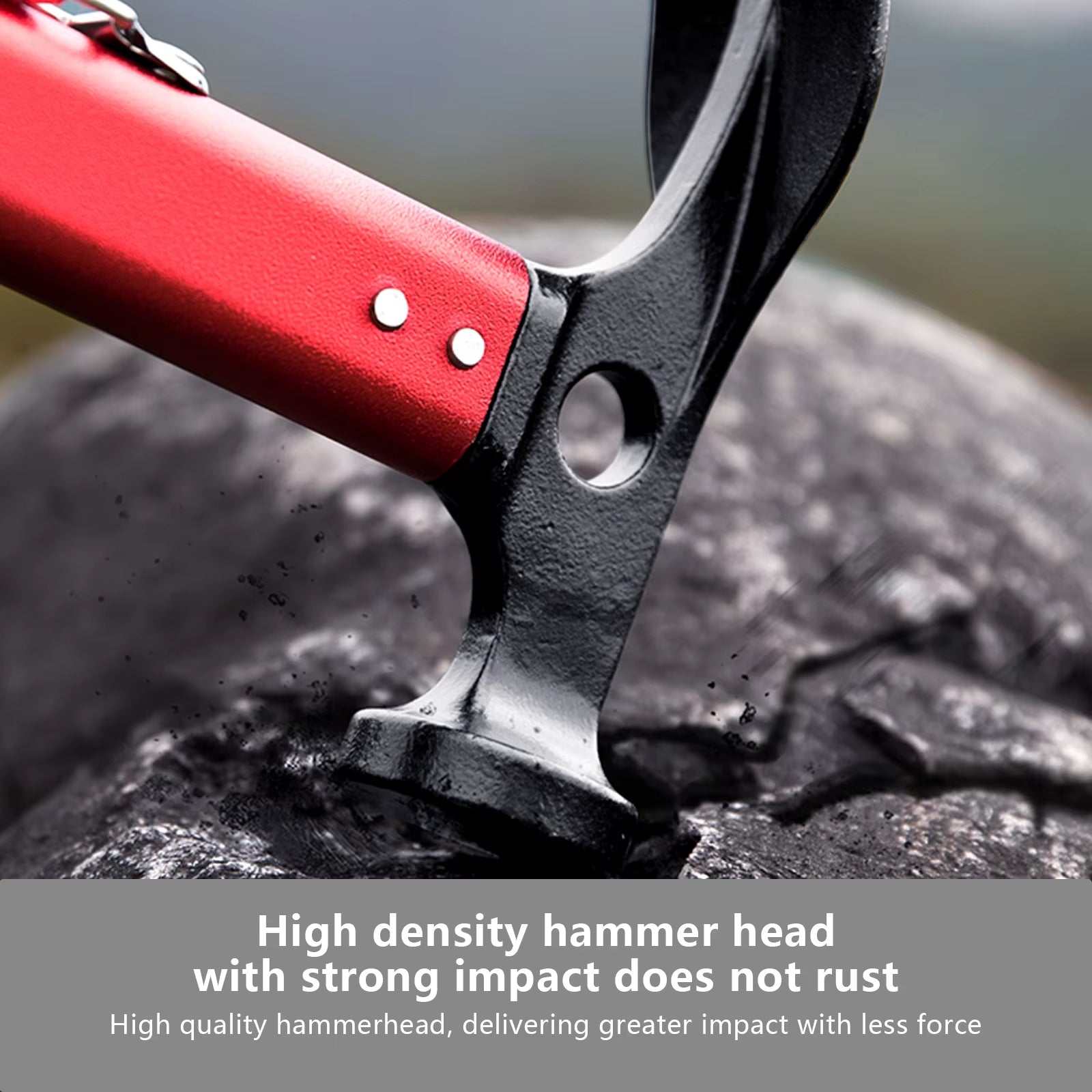 Multi-Functional Camping Hammer Outdoor Tent Stakes Multi-Tool with Alumimum Alloy Handle Ultralight Camping Supplies