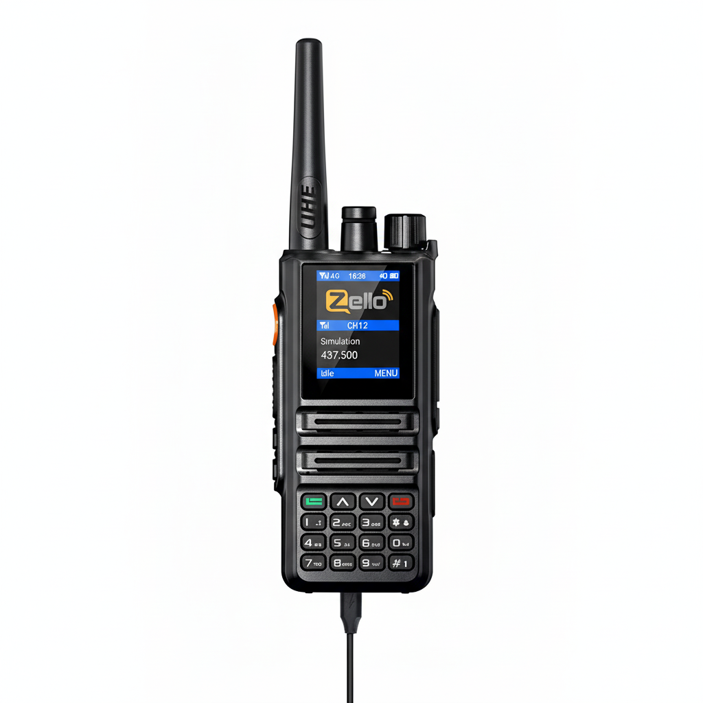 GP-889 Dual Mode Network POC Radio Walkie Talkie ZELLO Global UHF Bluetooth WIFI 2G 4G Sim Card Android Type-C Ham Radio