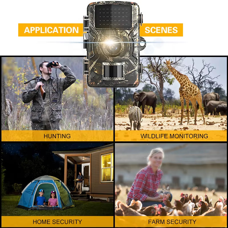12MP 1080P Trail Hunting Camera Wildcamera Wild Surveillance 2'' TFT Night Vision Wildlife Scouting Cameras Photo Traps Track