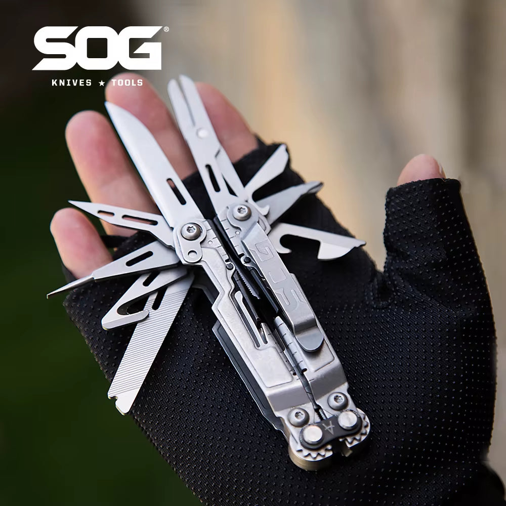 18 in 1 Powerpint Multi-Tool Folding Pliers Mini EDC Hand Tools Scissors Pocket Outdoor Camping Survival Equipments-Pp1001