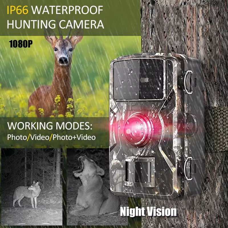 12MP 1080P Trail Hunting Camera Wildcamera Wild Surveillance 2'' TFT Night Vision Wildlife Scouting Cameras Photo Traps Track